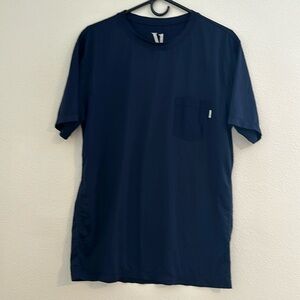 Vuori Men Short Sleeve Shirt Blue Size Large